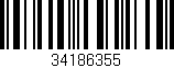 Código de barras (EAN, GTIN, SKU, ISBN): '34186355'