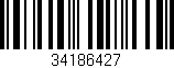 Código de barras (EAN, GTIN, SKU, ISBN): '34186427'