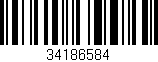 Código de barras (EAN, GTIN, SKU, ISBN): '34186584'
