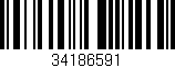 Código de barras (EAN, GTIN, SKU, ISBN): '34186591'