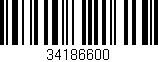 Código de barras (EAN, GTIN, SKU, ISBN): '34186600'