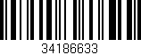 Código de barras (EAN, GTIN, SKU, ISBN): '34186633'