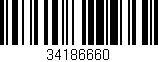 Código de barras (EAN, GTIN, SKU, ISBN): '34186660'