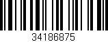 Código de barras (EAN, GTIN, SKU, ISBN): '34186875'