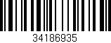 Código de barras (EAN, GTIN, SKU, ISBN): '34186935'