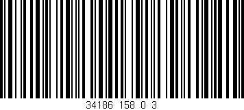 Código de barras (EAN, GTIN, SKU, ISBN): '34186_158_0_3'
