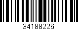 Código de barras (EAN, GTIN, SKU, ISBN): '34188226'