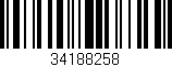 Código de barras (EAN, GTIN, SKU, ISBN): '34188258'