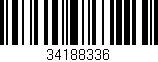 Código de barras (EAN, GTIN, SKU, ISBN): '34188336'