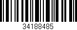 Código de barras (EAN, GTIN, SKU, ISBN): '34188485'