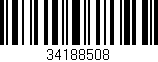 Código de barras (EAN, GTIN, SKU, ISBN): '34188508'