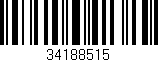 Código de barras (EAN, GTIN, SKU, ISBN): '34188515'