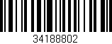 Código de barras (EAN, GTIN, SKU, ISBN): '34188802'