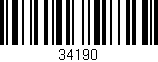 Código de barras (EAN, GTIN, SKU, ISBN): '34190'