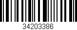 Código de barras (EAN, GTIN, SKU, ISBN): '34203386'