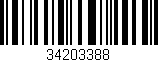 Código de barras (EAN, GTIN, SKU, ISBN): '34203388'