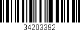 Código de barras (EAN, GTIN, SKU, ISBN): '34203392'