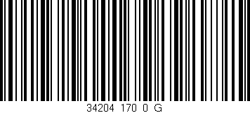 Código de barras (EAN, GTIN, SKU, ISBN): '34204_170_0_G'