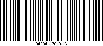 Código de barras (EAN, GTIN, SKU, ISBN): '34204_178_0_G'