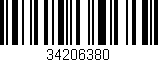 Código de barras (EAN, GTIN, SKU, ISBN): '34206380'