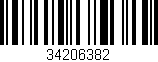 Código de barras (EAN, GTIN, SKU, ISBN): '34206382'