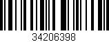 Código de barras (EAN, GTIN, SKU, ISBN): '34206398'