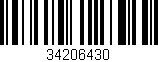 Código de barras (EAN, GTIN, SKU, ISBN): '34206430'