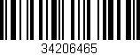 Código de barras (EAN, GTIN, SKU, ISBN): '34206465'