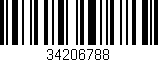 Código de barras (EAN, GTIN, SKU, ISBN): '34206788'