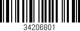 Código de barras (EAN, GTIN, SKU, ISBN): '34206801'