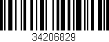 Código de barras (EAN, GTIN, SKU, ISBN): '34206829'