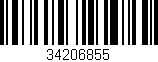 Código de barras (EAN, GTIN, SKU, ISBN): '34206855'