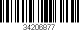 Código de barras (EAN, GTIN, SKU, ISBN): '34206877'