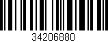 Código de barras (EAN, GTIN, SKU, ISBN): '34206880'