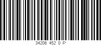 Código de barras (EAN, GTIN, SKU, ISBN): '34206_452_0_P'