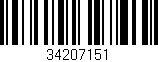 Código de barras (EAN, GTIN, SKU, ISBN): '34207151'