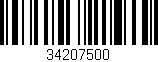 Código de barras (EAN, GTIN, SKU, ISBN): '34207500'