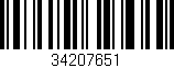 Código de barras (EAN, GTIN, SKU, ISBN): '34207651'