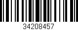 Código de barras (EAN, GTIN, SKU, ISBN): '34208457'