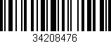 Código de barras (EAN, GTIN, SKU, ISBN): '34208476'