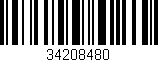 Código de barras (EAN, GTIN, SKU, ISBN): '34208480'