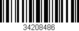 Código de barras (EAN, GTIN, SKU, ISBN): '34208486'