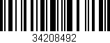 Código de barras (EAN, GTIN, SKU, ISBN): '34208492'