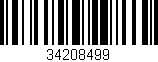Código de barras (EAN, GTIN, SKU, ISBN): '34208499'