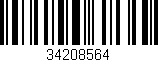 Código de barras (EAN, GTIN, SKU, ISBN): '34208564'
