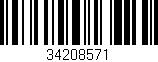 Código de barras (EAN, GTIN, SKU, ISBN): '34208571'