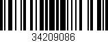 Código de barras (EAN, GTIN, SKU, ISBN): '34209086'