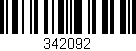 Código de barras (EAN, GTIN, SKU, ISBN): '342092'