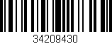 Código de barras (EAN, GTIN, SKU, ISBN): '34209430'