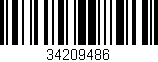 Código de barras (EAN, GTIN, SKU, ISBN): '34209486'